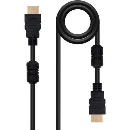 Nanocable Cable HDMI v1.4 de 3m con Ferrita, Negro